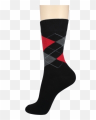 Menu0027s Pattern Dress Socks Redgrey Checkers - Hockey png