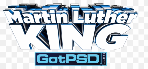 Martin Luther King 3d - Poster png