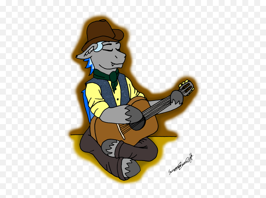 Summerium Oc Only Bat Pony - Cartoon Png,Acoustic Guitar Transparent Background