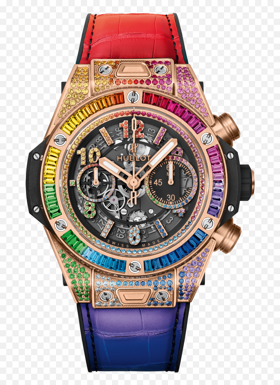 Download Hublot Big Bang Rainbow Hd - Hublot Watch Big Bang Png,Big Bang Png