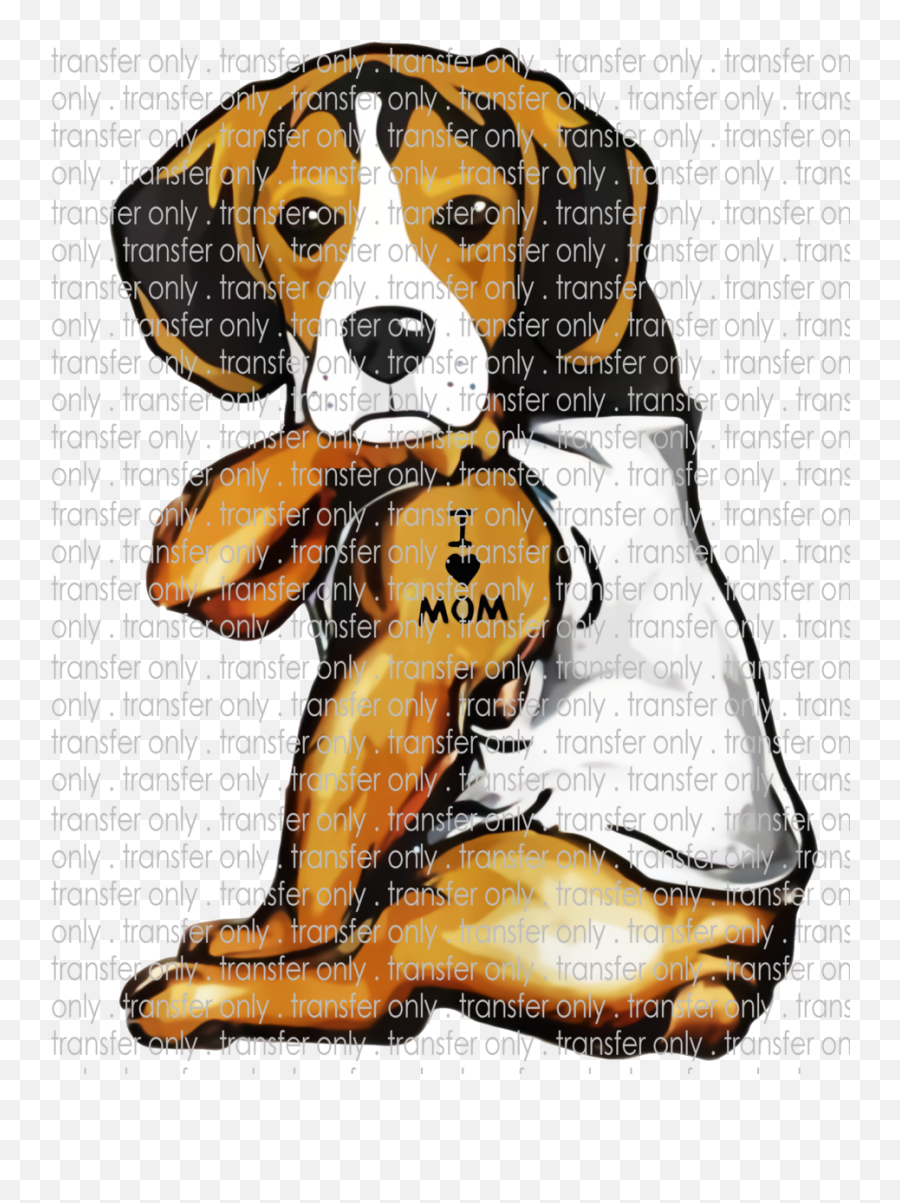 Beagle Tattoo - Love Mom Waterslide Sublimation Transfers Beagle I Love Mom Png,Mom Tattoo Png