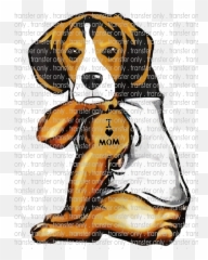 Beagle Tattoo - Love Mom Waterslide Sublimation Transfers Beagle I Love Mom Png,Mom Tattoo Png