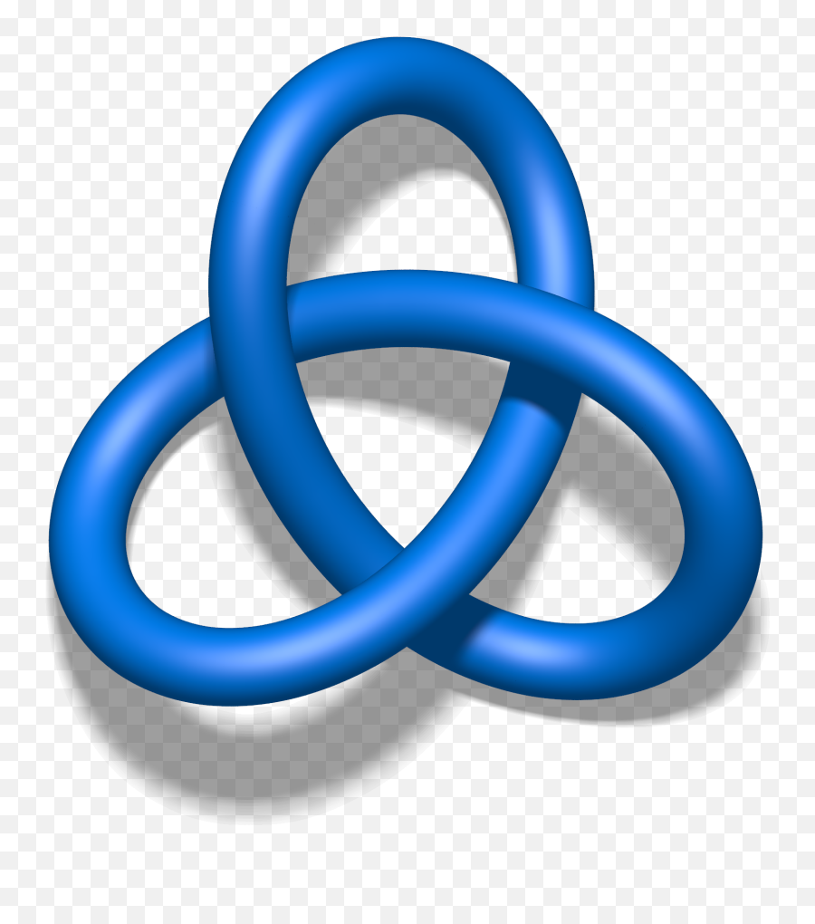 Blue Trefoil Knot - Trefoil Knot Png,Knot Png