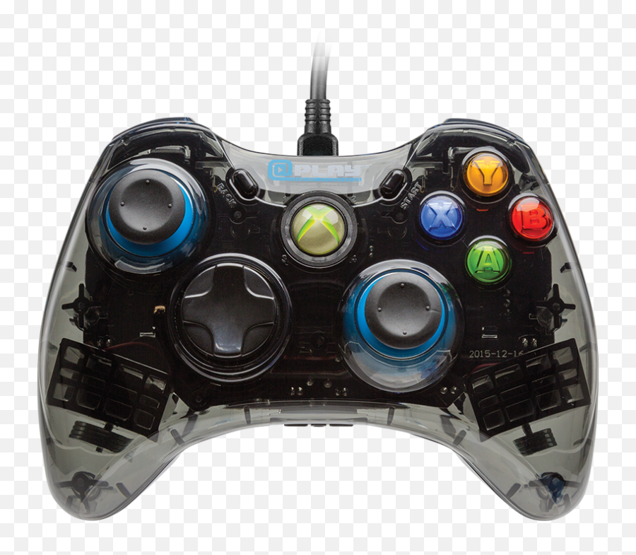 Xbox 360 Black Wired Controller - Xbox 360 Controller Licensed Png,Xbox 360 Controller Png