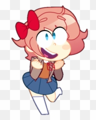Download Sayori Hits That Yeet - Cartoon Png,Yeet Png