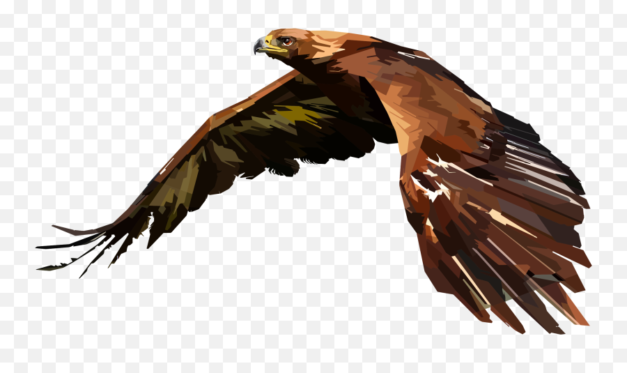 Hawk Clipart Png - Colorful Eagle Transparent Cartoon Eagle Wings Drawing Geometric,Hawk Png