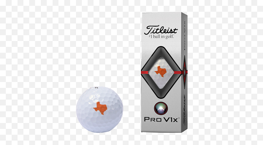 Titleist Texas Logo Pro V1x U2014 The University Of Golf Club Png Ball