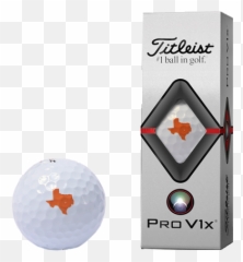 Titleist Texas Logo Pro V1x U2014 The University Of Golf Club Png Ball