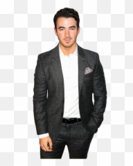 Kevin Jonas Transparent Background Png Image Celebrities - Black Slim Fit Suits