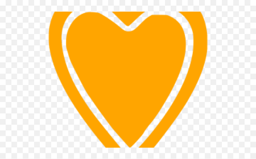 Download Hd Heart Icons Orange - Girly Png,Orange Heart Png