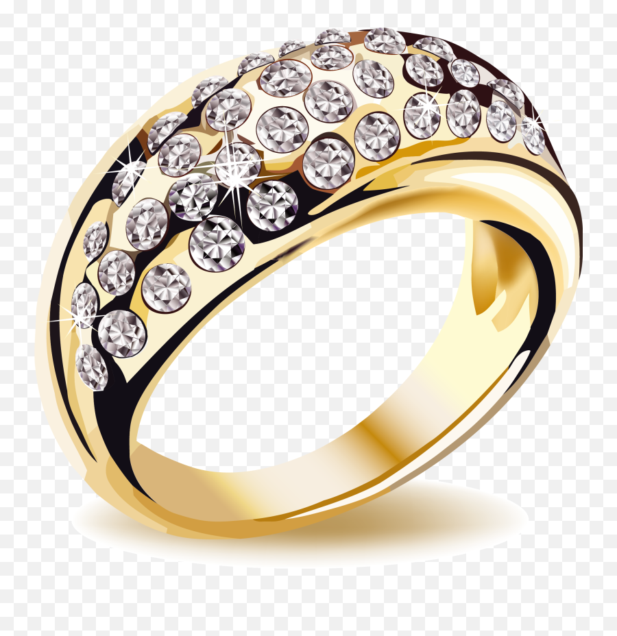 Engagement Clipart Vintage Wedding Ring - Transparent Background Engagement Rings Png,Wedding Ring Transparent