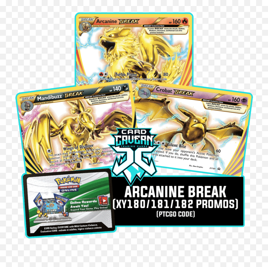 Arcanine Break Evolution - Promos Ptcgo Code Pokémon Tcg Online Png,Arcanine Transparent