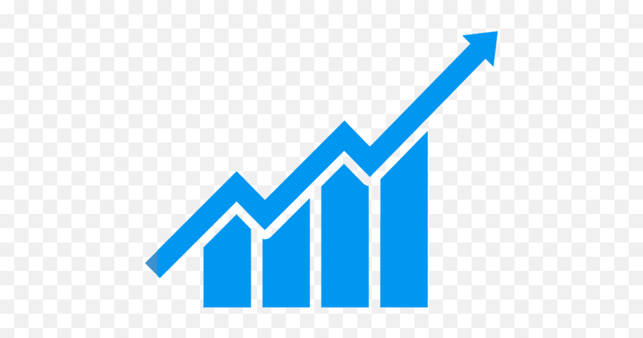 Growth Chart Vector Png Image With No - Blue Growth Chart Icon,Chart Vector Icon