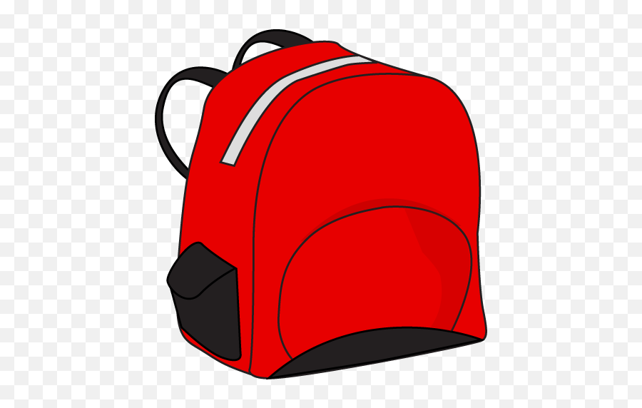 School Backpack Clipart Free - Red Backpack Clipart Png,Backpack Clipart Png