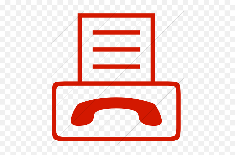 Simple Red Classica Fax Machine Icon - Ladbroke Grove Png,Phone Fax Icon