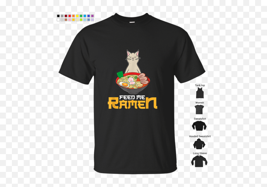 Kitten Feed Me Ramen Kawaii Anime Cat Soup Bowl T - Shirt Png,Anime Cat Png