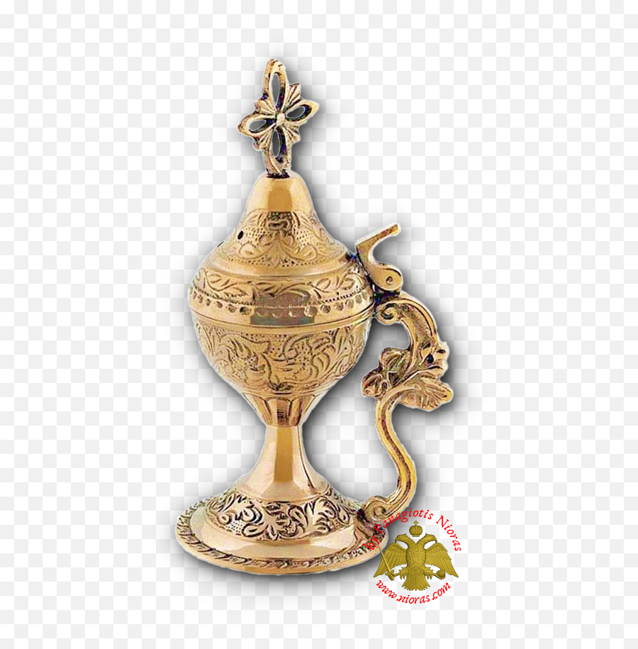 Orthodox Incense Burner Metal Brass Polished 18cm Home - Prthodox Incense Burner Png,Icon Theotokos Chalice