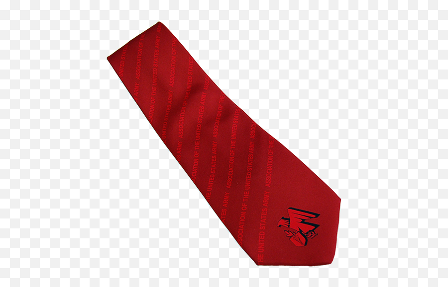 Download Red Tie With Ausa Emblem - Carmine Png Image With Tie,Red Tie Png