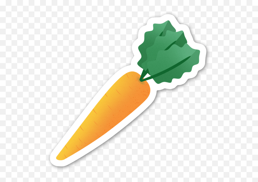 Die Cut Carrot U2013 Stickerapp Shop - Baby Carrot Png,Carrot Icon