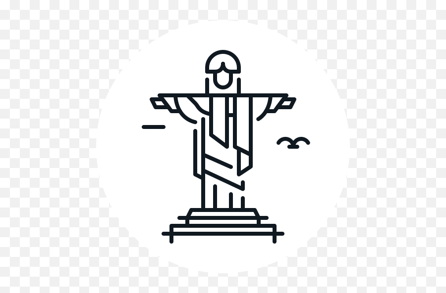 Brazil Building Christ Landmark Redeemer Statue Free - Religion Png,Icon Christ Clipart