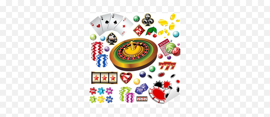 Sticker The Set Of Vector Casino Elements Or Icons - Pixersus Playing Card Png,Elements Icon