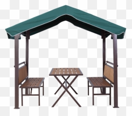 Patio Used 250 150cm Mini Gazebo With Wooden Table - png