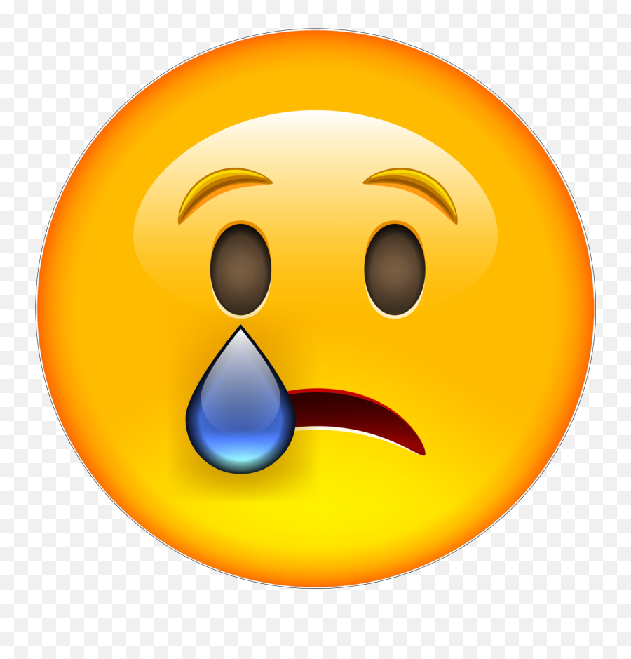 Smiley Emoticon Crying Tears Emotion - Emoji Transparent Background Png Tear Clipart,Crying Tears Png