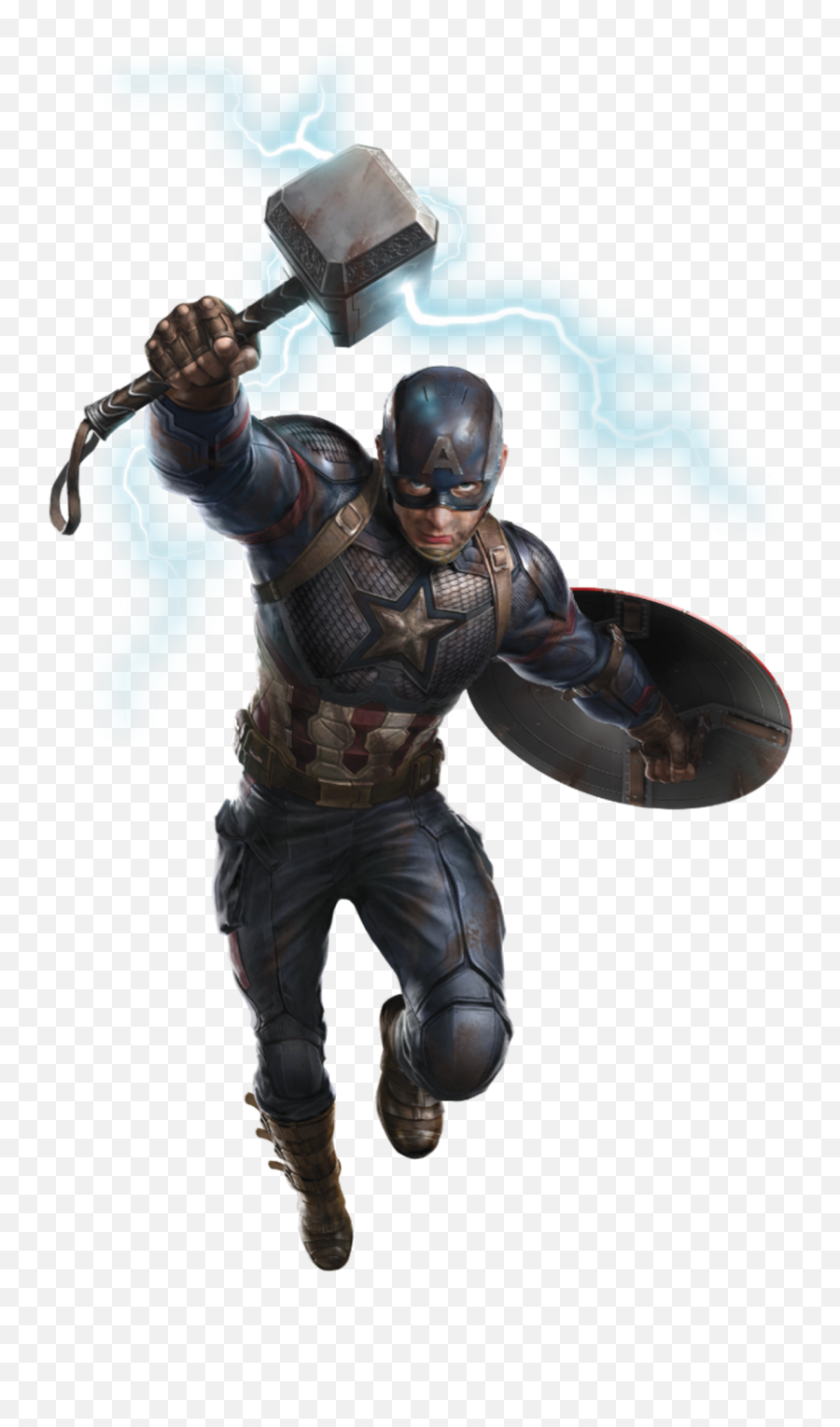 Mcu Thor With - Captain America Endgame Png,Mjolnir Png