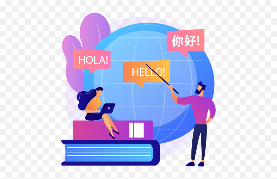 Kharty - Language Learning Illustration Png,Hola Icon