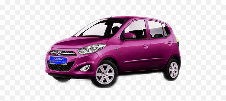Corbinu0027s Car Rentals - Hyundai I10 2015 Model Png,Pink Car Png