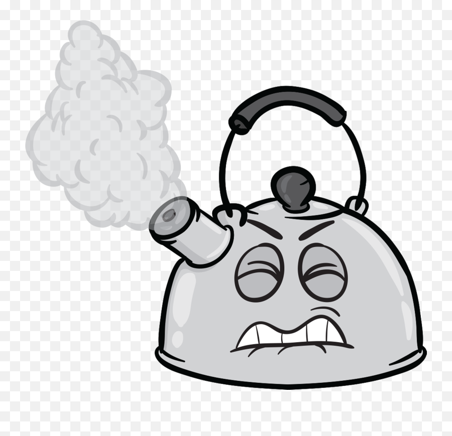Steam Clipart Tea Kettle - Kettle Emoji Png Download Disgruntled Clipart,Steam Transparent Background