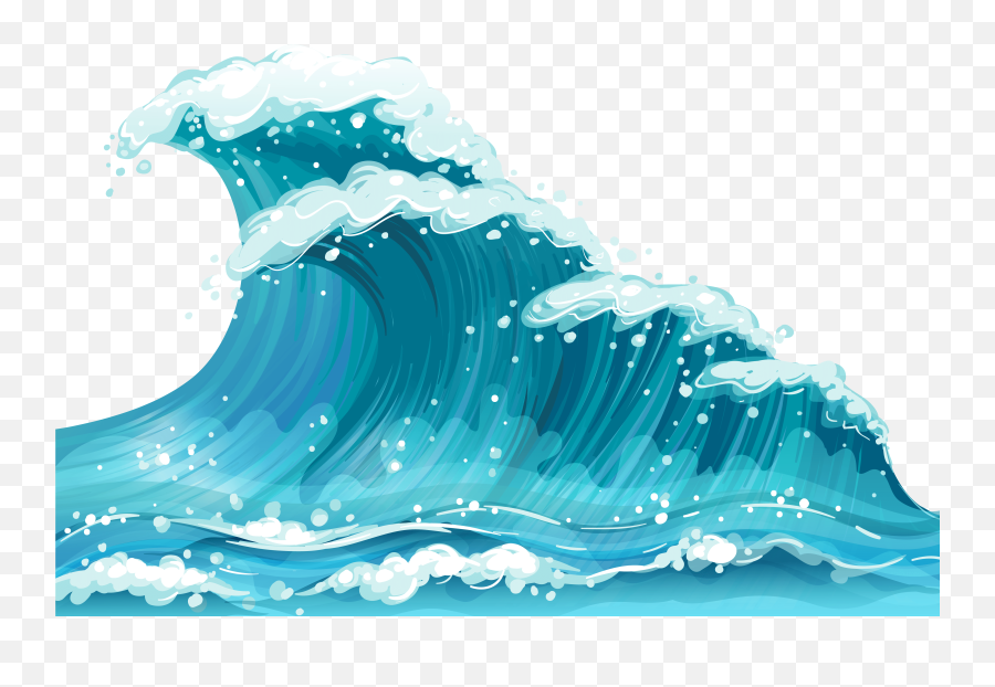 Download Waves Clip Art Transparent - Wave Clipart Transparent Png,Ocean Transparent Background
