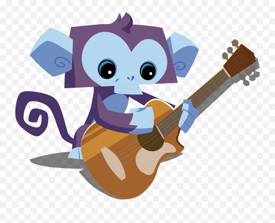 Monkey U2014 Animal Jam Archives Png Cartoon Guitar