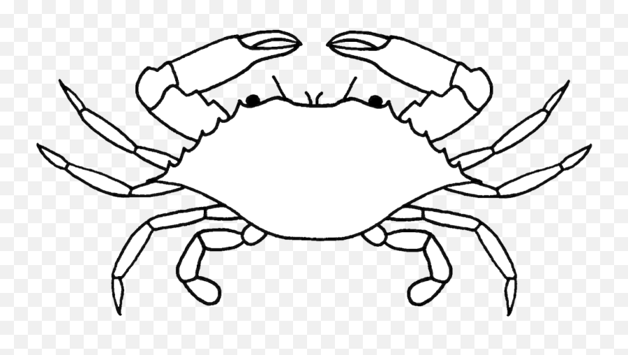 Crab Clipart Colored - Blue Crab Drawing Png,Crab Transparent Background