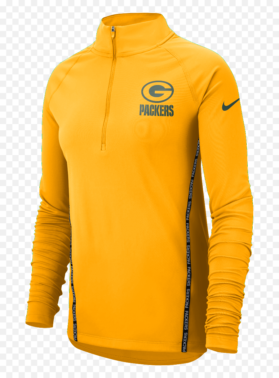 Green Bay Packers Ladies Gold Core 12 Zip Pullover - Active Shirt Png,Brewers Packers Badgers Logo