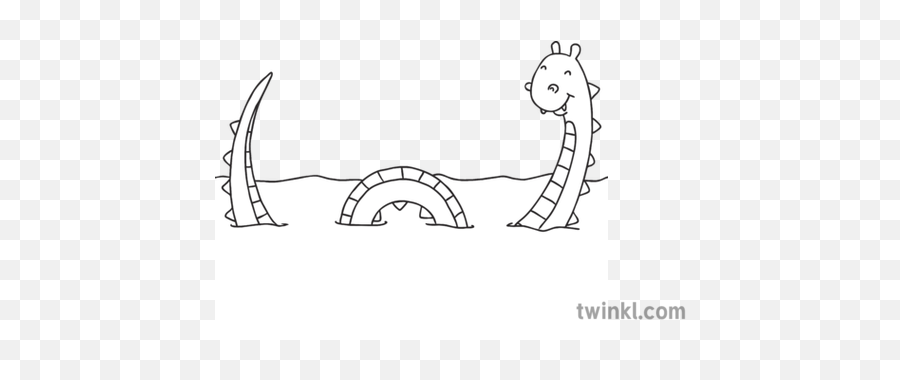 Loch Ness Monster 02 Monsters Colour And Cut - Cartoon Png,Loch Ness Monster Png
