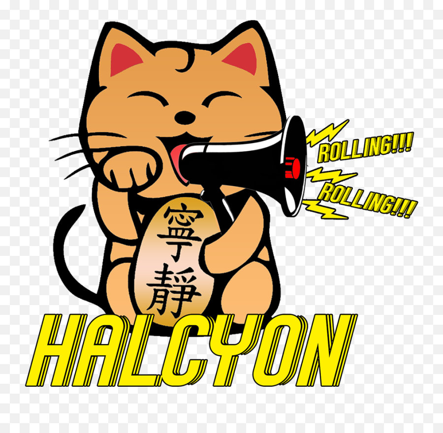 Rolling Digi Cut Slap U2014 Halcyon - Chinese Cat Silhouette Png,Slap Png