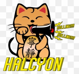 Rolling Digi Cut Slap U2014 Halcyon - Chinese Cat Silhouette Png,Slap Png