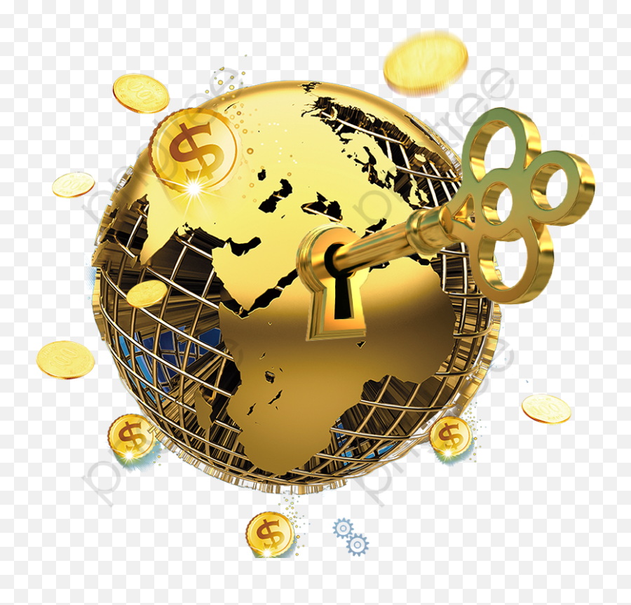 Earth Png Gold - Gold Globe Png,Gold Icon Png