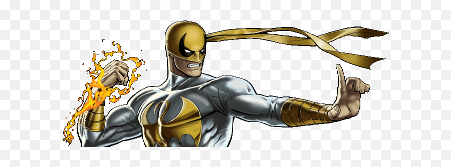 Avengers Alliance Redux Wiki - Iron Fist White And Gold Png,Iron Fist Png