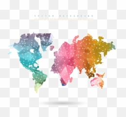 Abstract World Map Png Picture Mart - Graphic World Map Vector,World Map Png