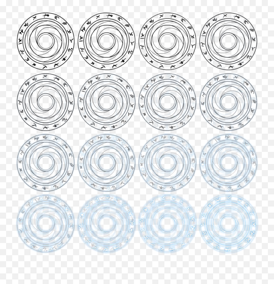 Teleport Circle - Sprite Sheet Opengameartorg Magic Circle Sprite Png,Magic Circle Png