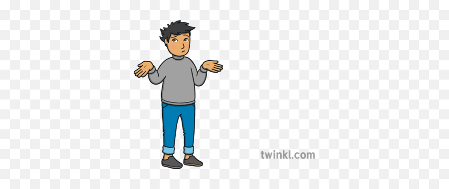 Confused Person 01 Phonics Eyfs Illustration - Twinkl Cartoon Medieval Man Png,Confused Person Png