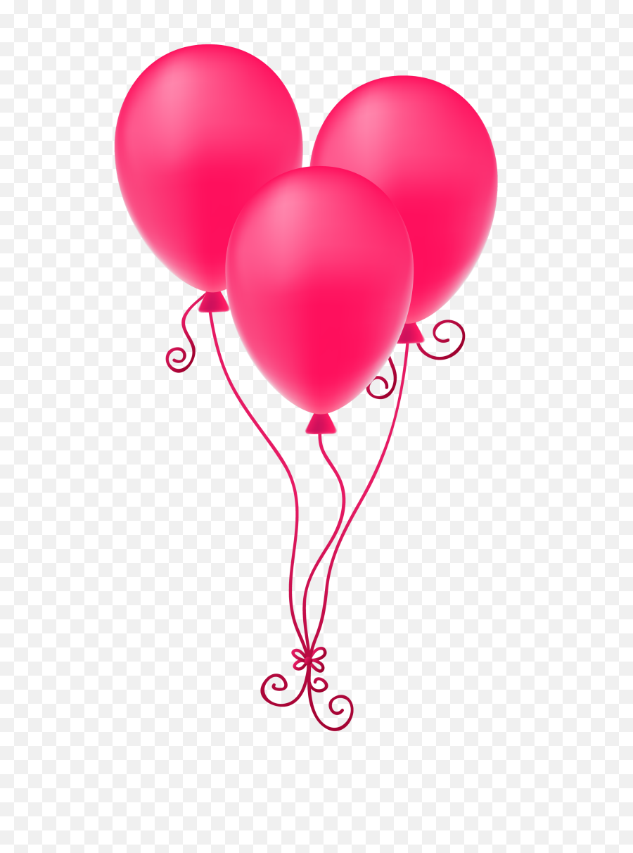 Pink Balloons Png Image - Birthday Pink Balloons Png,Pink Balloon Png