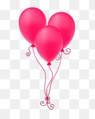 Pink Balloons Png Image - Birthday