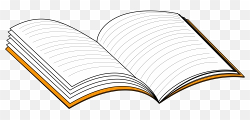 Notebook Clipart Open - png