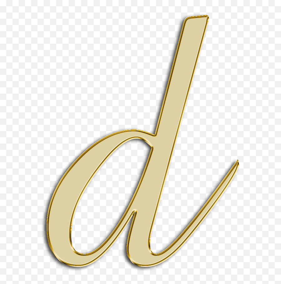Alfabeto Decorativo Dourado Png - Alfabeto Em Png Dourado,D Png