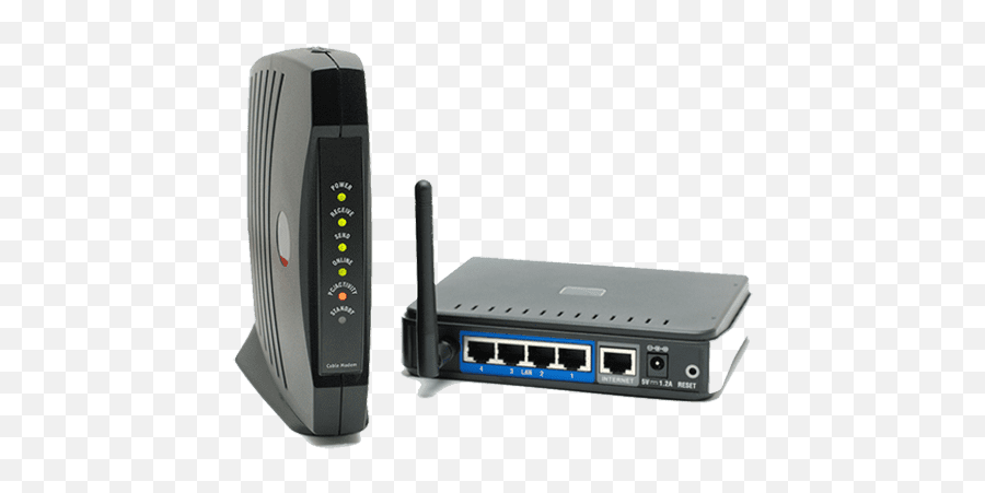 Difference Between A Modem And Router - Router And Modem Png,Router Png