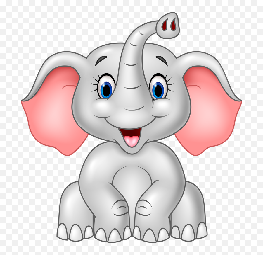 Elephant Clipart Transparent Background - Baby Elephant Cartoon Png,Elephant Transparent Background