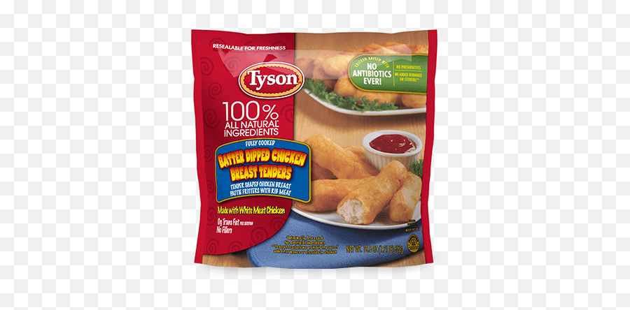 Batter Dipped Chicken Breast Tenders Tyson Brand Png